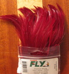 premium strong neck hackle claret Super Fly